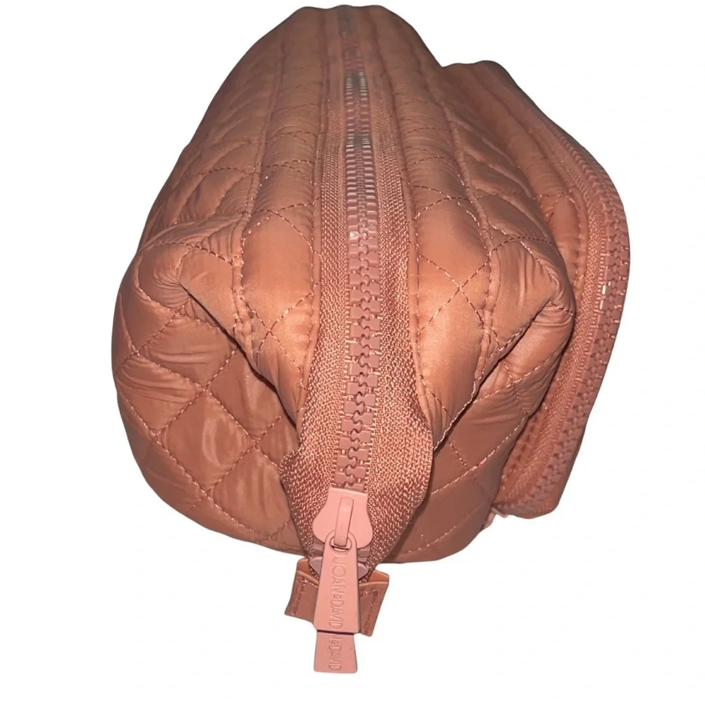 Joan & David Diamond Quilted Puffer Nylon Hair Tool Travel Bag